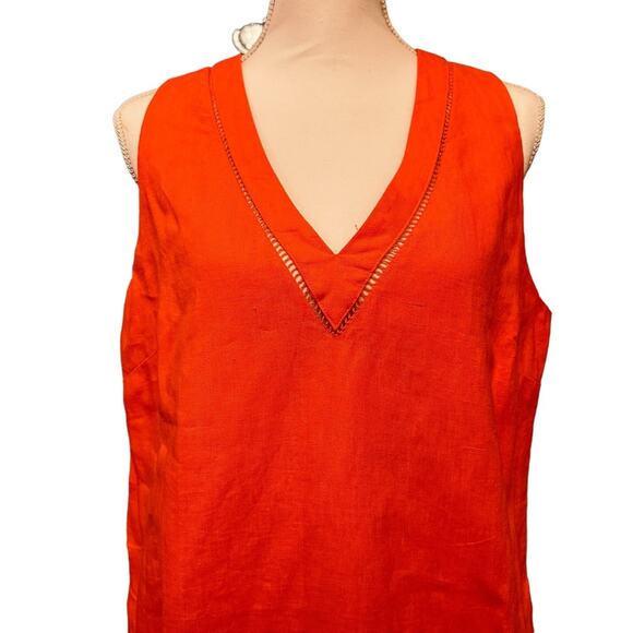 Gap - Hula Red linen Shift Dress, size LP, NWT - Picture 11 of 15